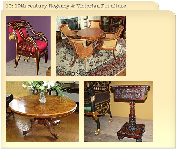 10: 19th century Regency & Victorian Furniture 